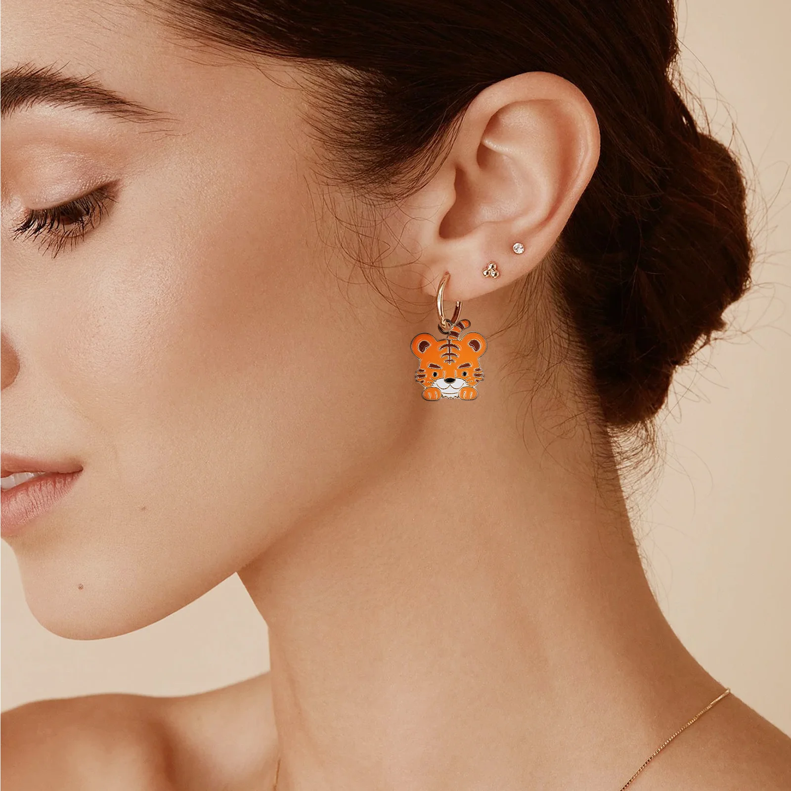 

10 шт., подвески для изготовления ювелирных изделий из сплава, подвески в виде головы тигра для серег «сделай сам», ожерелья, браслеты, брелки, аксессуары для рукоделия