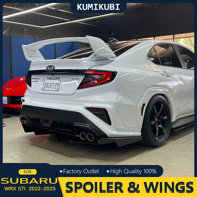 New Car Rear Trunk Spoiler Lip Boot Wing Lip For Subaru WRX STI 2022 2023 2024 2025 Tail Rear Spoiler Wing Rear Lip Spoiler