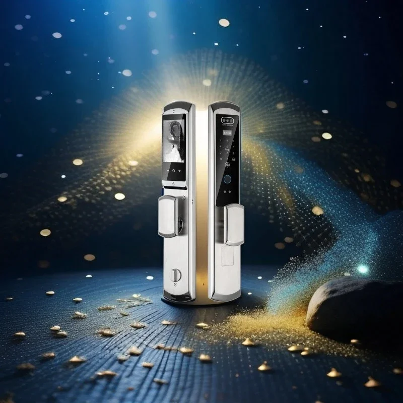 Fingerprint lock Household waterproof facial recognition antifreeze automatic cat eye capture