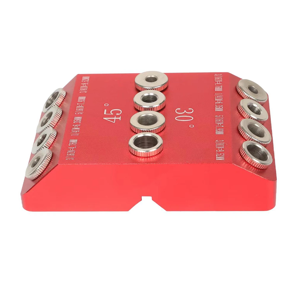 Cable Railing Drill Guide Angle Drill Guide Angled Stairs Railings Anodized Red Finish For Angled And Straight Hole