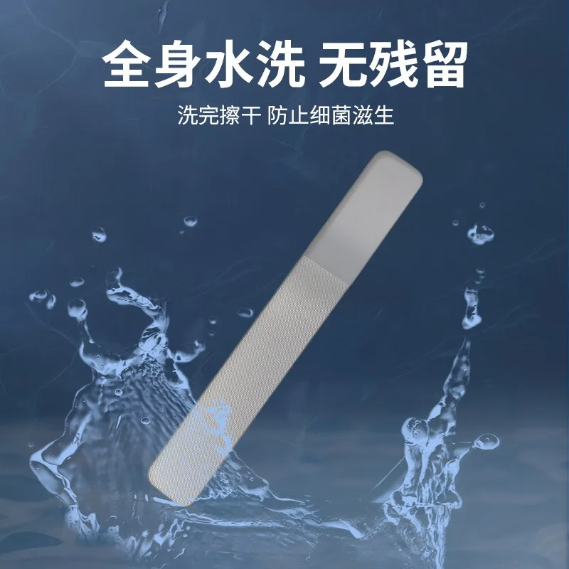 Нанометровая стеклянная пилочка для ногтей, шлифовальная полоска, полировка, осветляющий лак для ногтей, не повреждающий руки, портативный двусторонний инструмент для ногтей