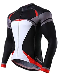 Cycling Jersey Men's Women's Long Sleeve Cycling Jersey Mountain Bike Warm FullZip Road Cycling Jersey