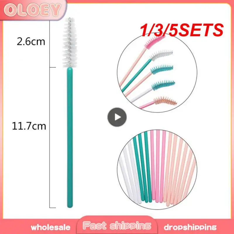 Ensemble de pinceaux cosmétiques pour extension de cils, applicateur de baguette de mascara, maquillage de poulet, sourcils, ensembles de maquillage, 1, 3, 5 ensembles