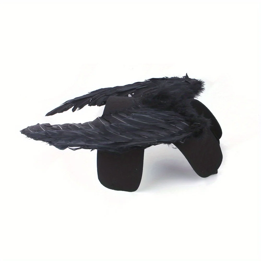 الحيوانات الأليفة هالوين زي تأثيري الملاك الشيطان أسود أبيض الجناح للكلاب القط أرنب أصبع هدية مضحكة في حفلة الهالوين أنيمي موضوع B #3