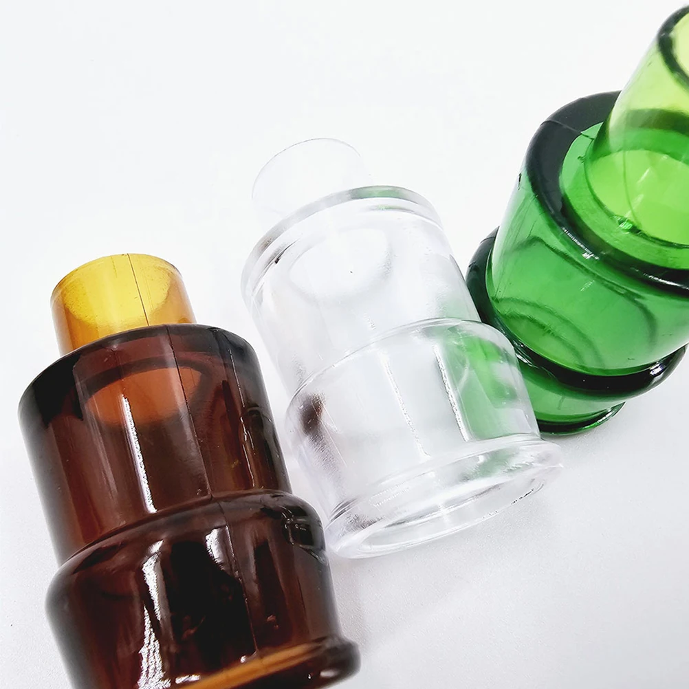 

3 Pcs Props Halloween Bottle Empty Bottles Diy Wishing Novelty Game Plastic Breakaway Glass Child