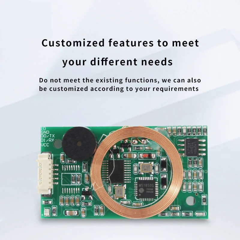 Dual Frequency RFID Reader Module EM4100 Support Mifare Card 125KHz & 13.56MHz NFC Reader Module With WG26/34 Output