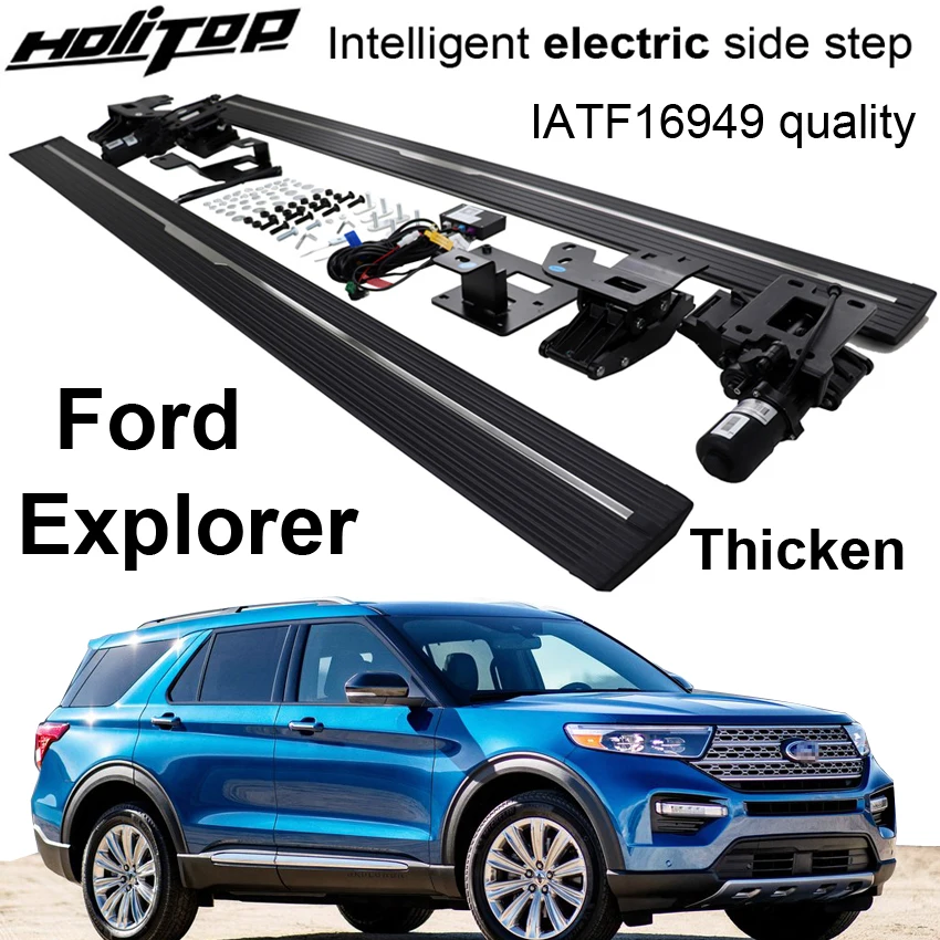 

ГОРЯЧАЯ электрическая боковая подножка, педаль для Ford Explorer 2020 2021 2022 2023 2024, калибровка, прочный двигатель, качество ISO