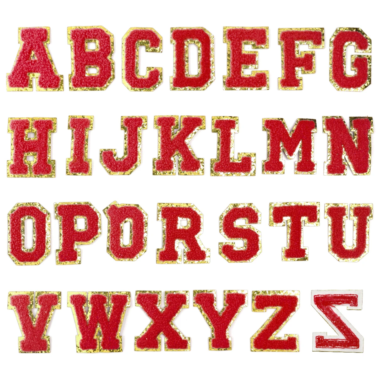 26 Stks/partij Kleur Letter Patches Borduurwerk Alfabet Strijk Patch Stof Voor Tassen Handwerk Kleding Diy Naaien Appliques Benodigdheden