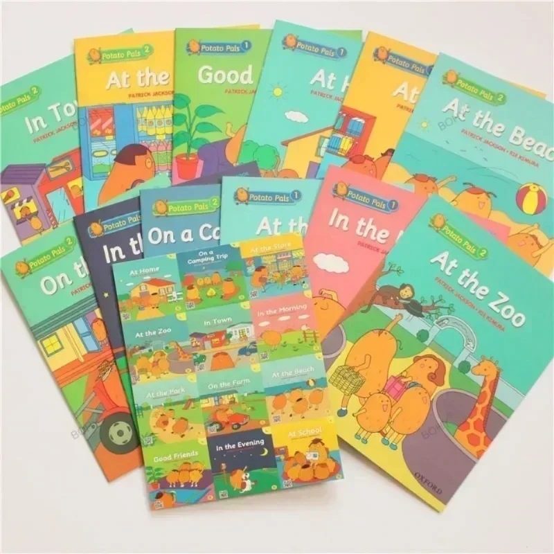 Oxford Potato Pals Livro Imagem, Crianças pequenas Inglês Early Learning Reading, 12pcs