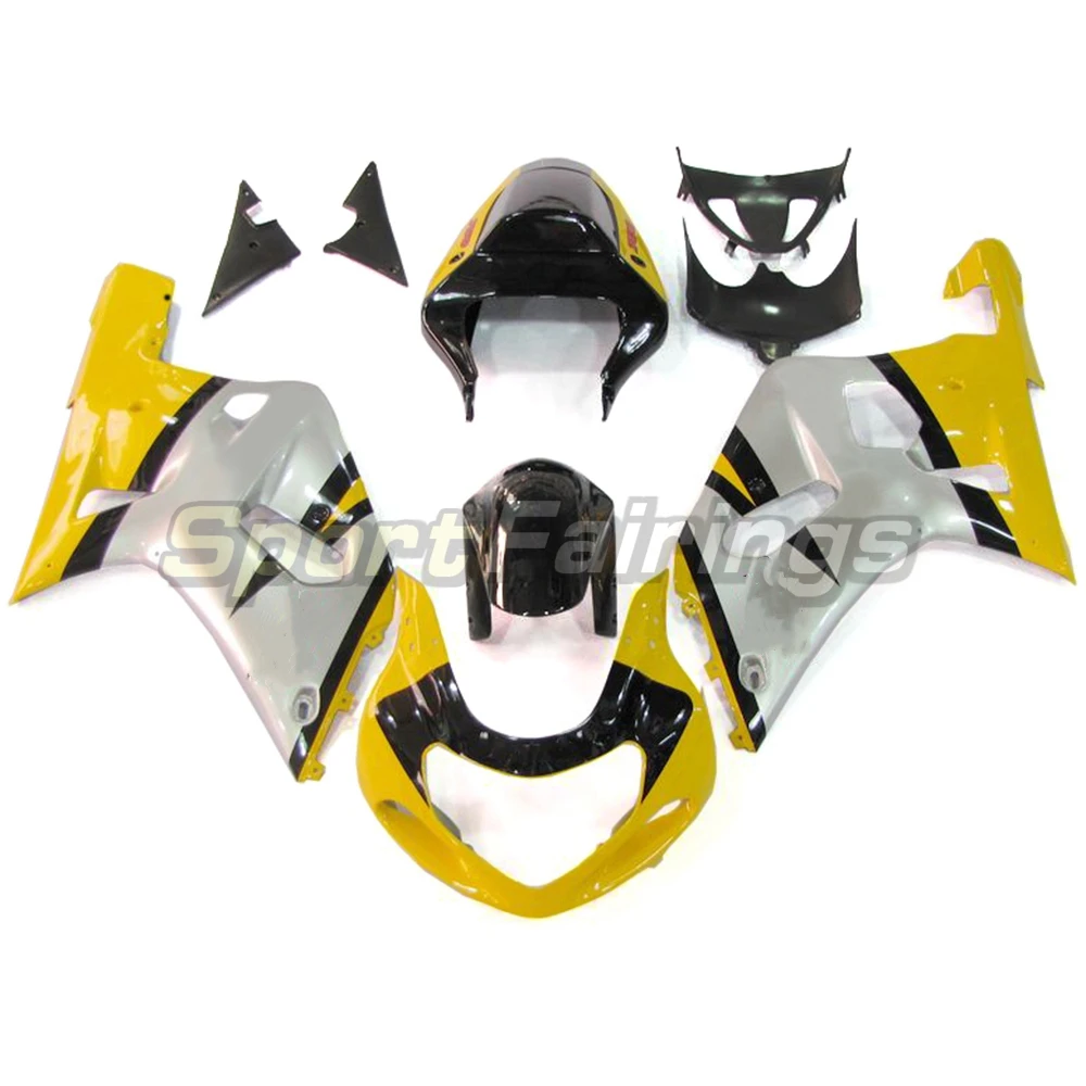 Motorcycle Kuip Kit ABS Injectie Plastic Body Volledige Carrosserie Cowl Zwart Voor GSXR GSXR600 GSXR750 2001 2002-2003 K1 K2 K3
