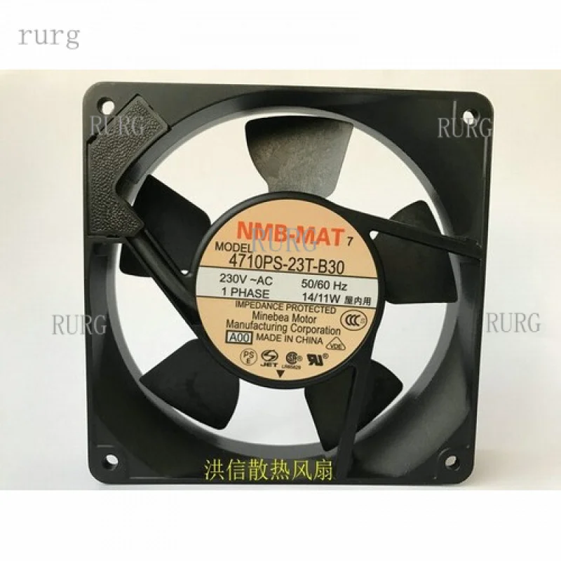 L  1 PCS for NMB-MAT fan 4710PS-23T-B30  AC230V 14/11W 12025 12cm cooling fan