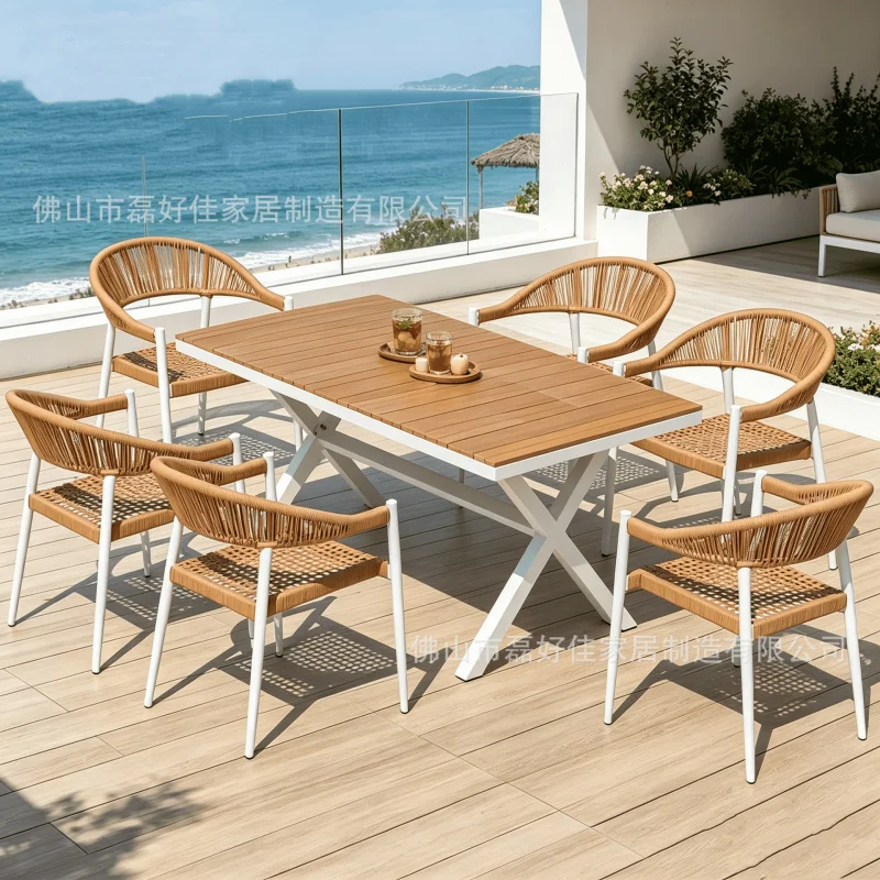 

Customized Outdoor And , Courtyard Balcony Rattan Chairs, Hotel Garden Furniture, Cafe Retractable Dining Tables An