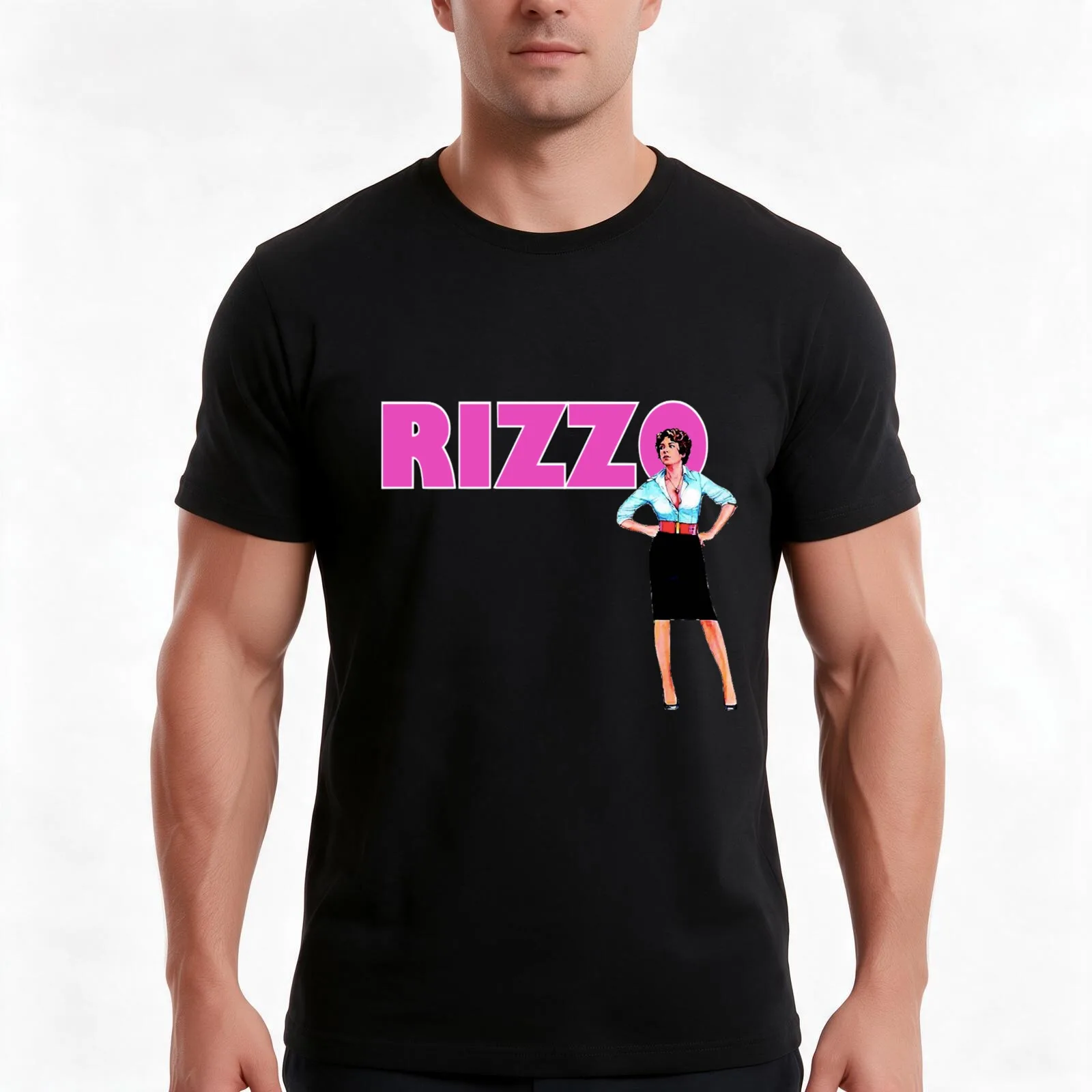 RIZZO GREASE STOCKARD CHANNING T-Shirt Summer Casual Cotton Tee Oversized Streetwear Tops Vintage Graphic Print 100% Cotton