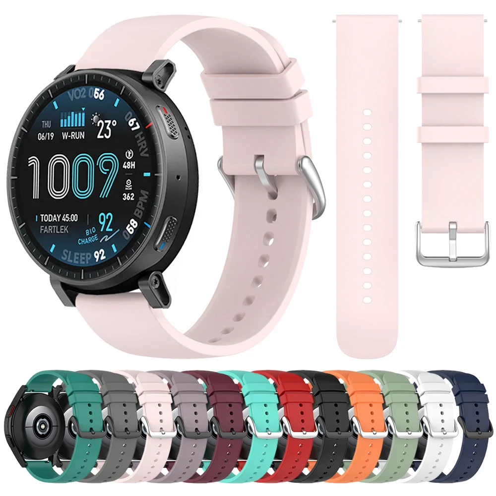 Für Huami Amazfit Active Max Silikonarmband 20 22mm Correa Armband Amazfit BALANCE 2/Active 2/GTS 4 2/GTR 4 3/Bip 3 U Pro Armbänder