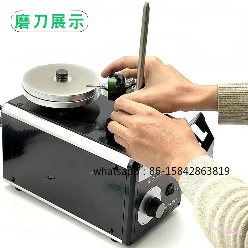 Electric Knife Sharpener Tungsten Steel Cutter Grinder 0-45° Adjustable for CNC Woodworking Tools