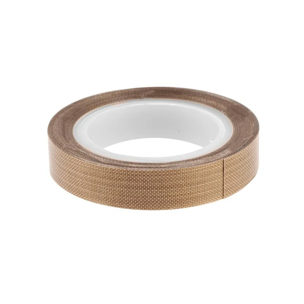 10m/Roll High Temperature PTFE Tape Waterproof Insulated Cloth Tape Durable Wear Resistant Fiberglass Adhesive Tape