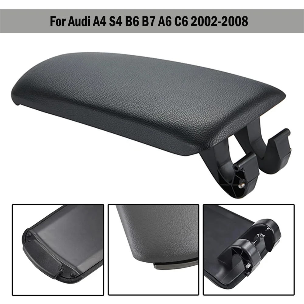 Armrest Lid Cover For Audi A4 Vehicles Compatible B7 2004-2008 B6 2002-2004 Arm Rest Center Console Storage Box Free Shipping