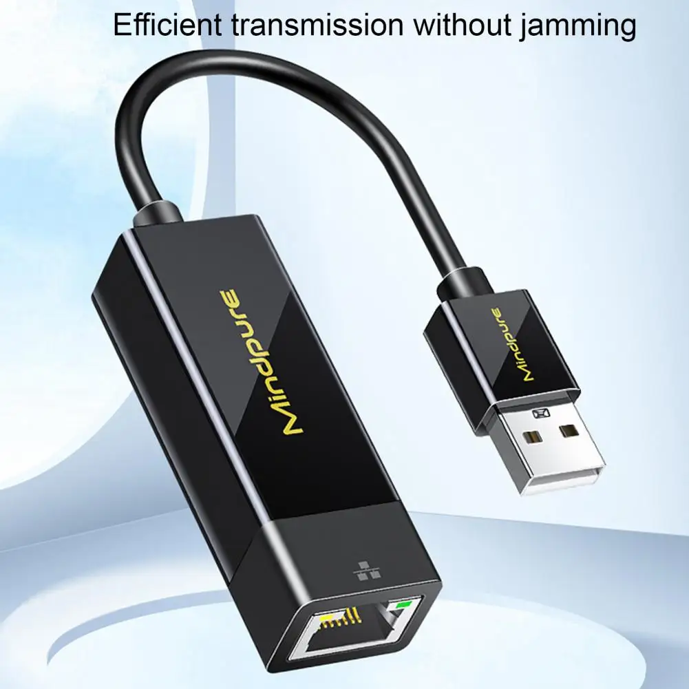 Network Card Universal Fast Transfer Anti-inference Low Latency LED Working Indicator Internet Connection Driver Free Type-C USB