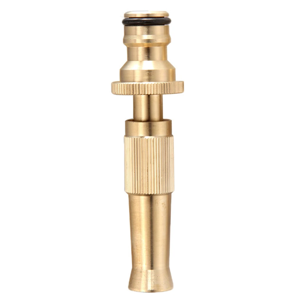 Brass High Pressure Sprinkler Adjustable Gardening Irrigation Spray Gun Quick Connector Water Gun Garden Tool Nozzle Car Wash