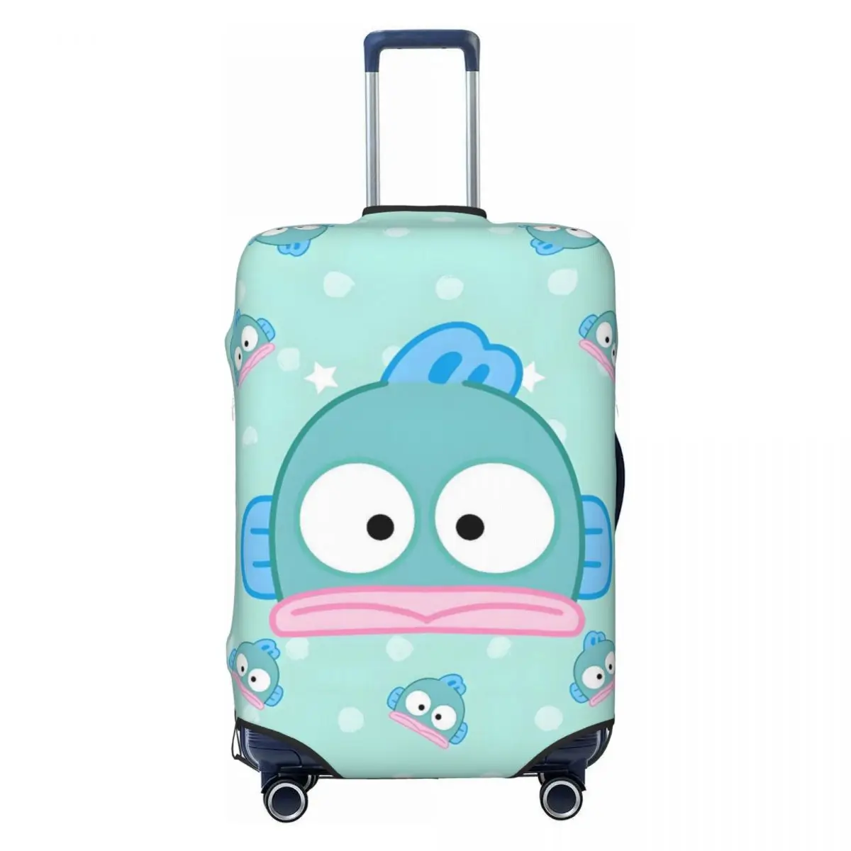 

Custom Kawaii Hangyodon Luggage Cover Protector Funny Classical Printing Animal Travel Suitcase Covers for 18-32 Inch