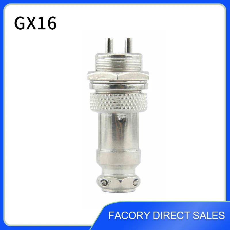 CIXIYCX 1set GX16 2/3/4/5/6/7/8/9/10 Pin Male Female 16mm Circular Aviation Socket Plug Wire Panel Connector Back Nut Type