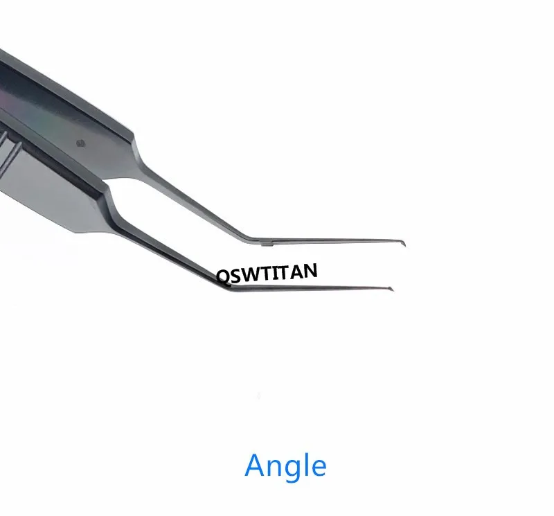 Capsulorhexis Forcep Black Handle Titanium 85mm/105mm Ophthalmic Surgical Instrument Capsulorhexis Forcep Tweezers