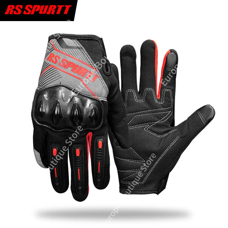 2026 New Summer Thin Mesh Motorcycle Gloves Breathable Touch Screen Wear Resistant Anti Fall Touring Riding Gear Unisex