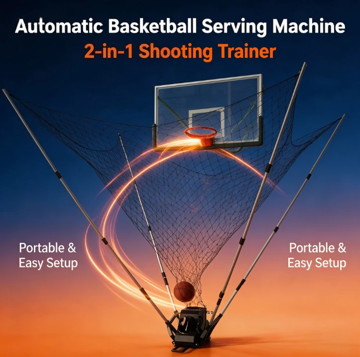 Automatic BasketballShooting Machine 2 3 Points No Ball Picking Portable For Car Basketball Shooting Training Practice Equipment