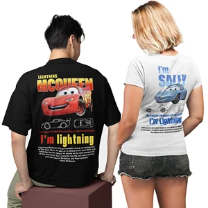 Sally McQueen pareja camisetas Lightning McQueen y Sally Camiseta para hombres Regalos románticos para amantes 12 mejores amigos de línea de venta Sally - №6