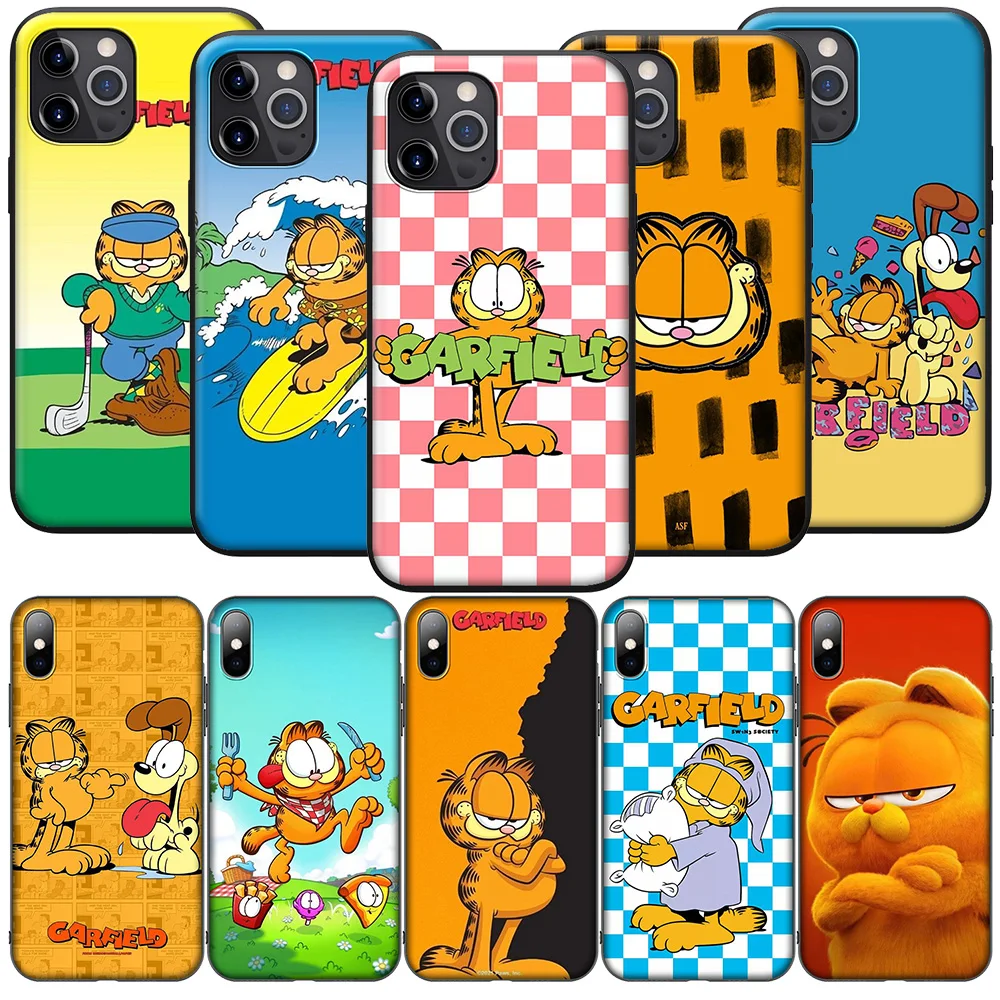 H-69 G-Garfields Cute New Phone Case for iPhone 16 15 14 13 7 8 Pro Max Mini Plus