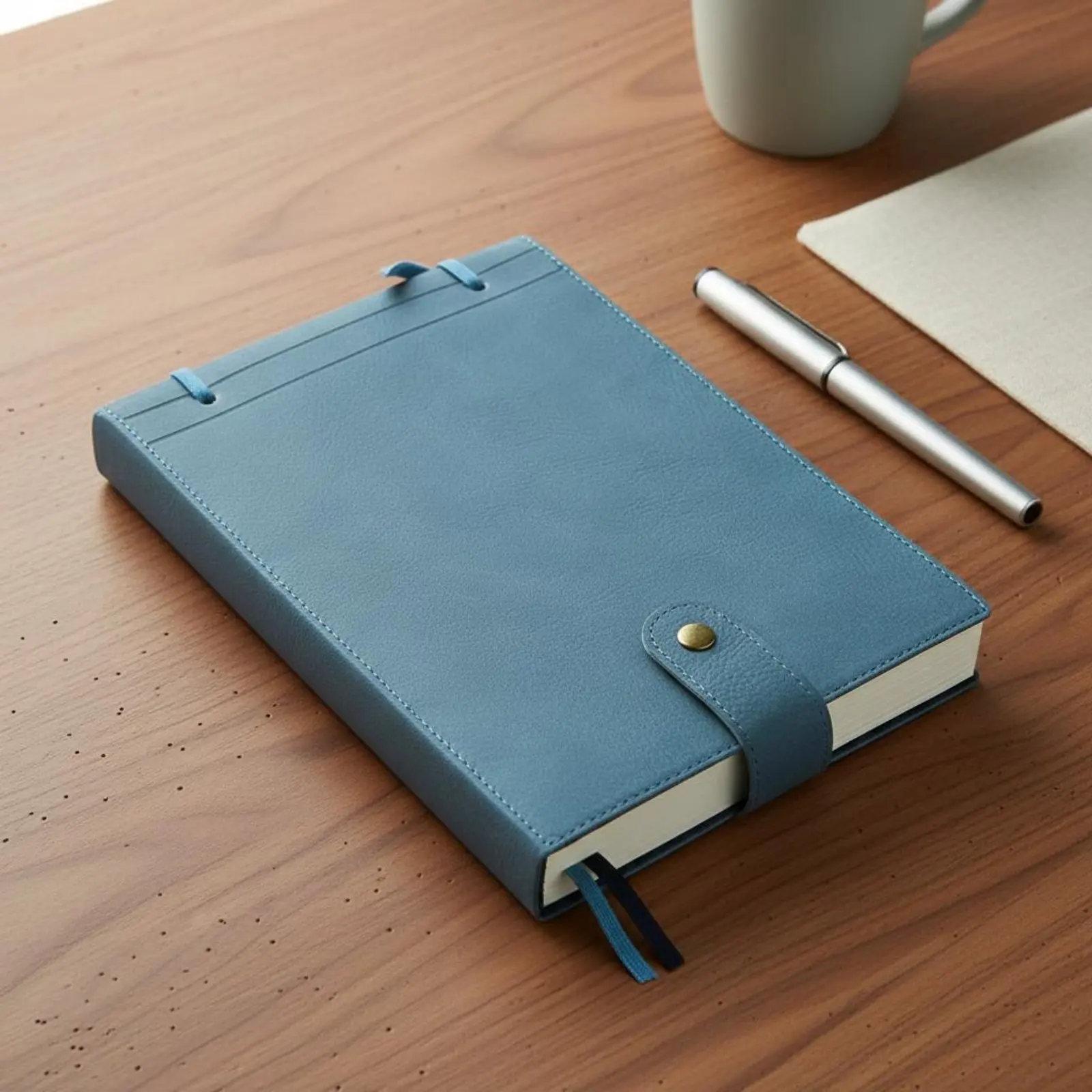 14x21cm Blank Page Notebook Ink Pen Compatible Vintage Leather Notebook Leather Strap Closure Notebook Handmade Doodle Drawing