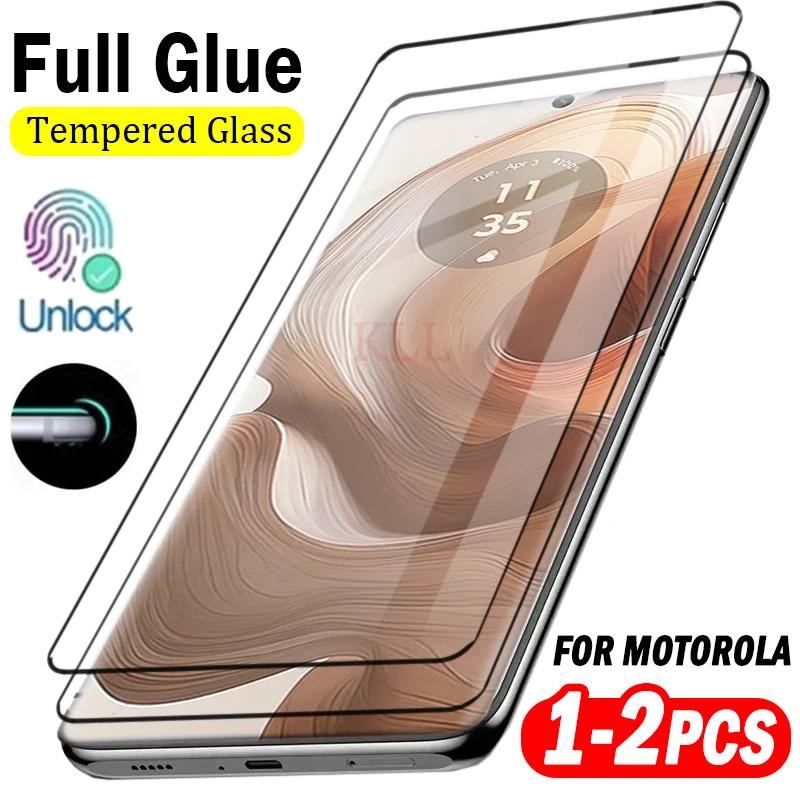 

Full Glue Unlock Tempered Glass For Motorola Edge 50 Ultra 40 Pro 30 Neo Screen Protector for Moto Edge 50 40 30 Fusion Glass