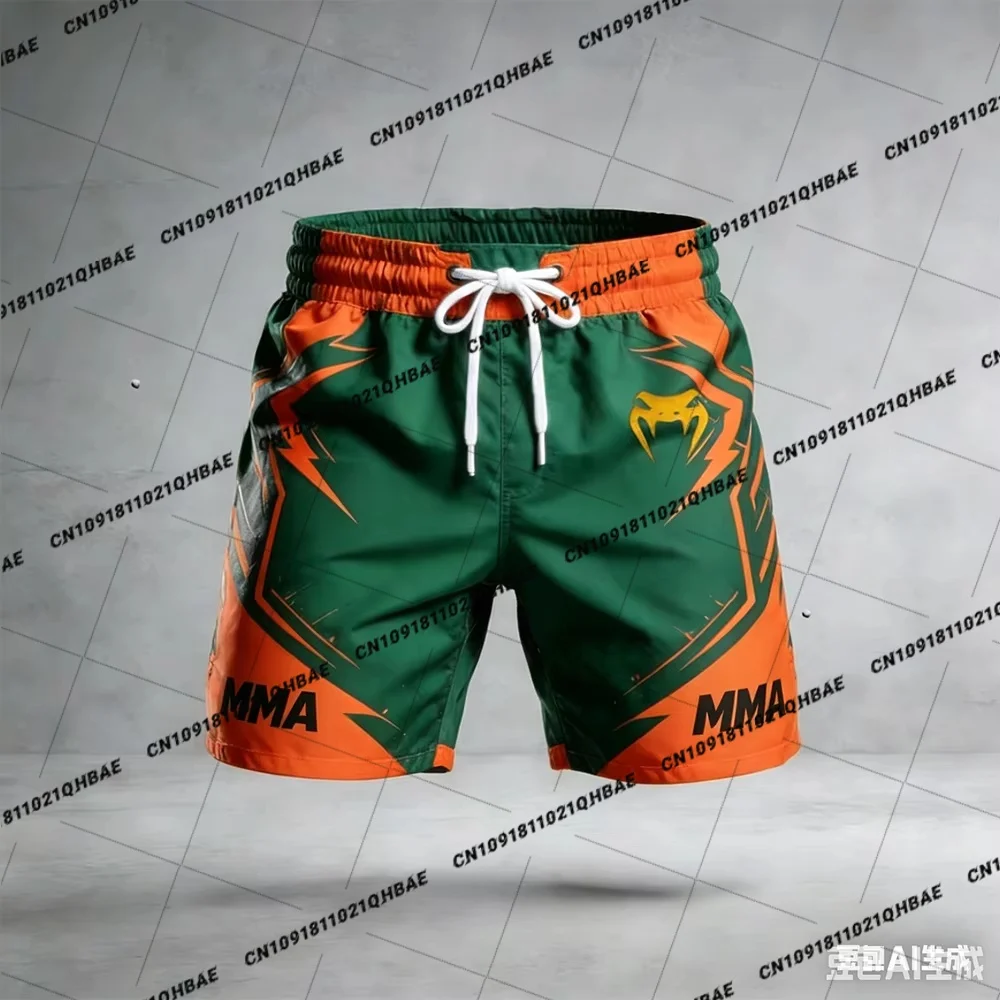 2026 Neue Herren MMA Sommer Kampfnacht Achteckiger Käfig Boxen Schnelltrocknende Atmungsaktive Shorts Damen Mode Event Sportshorts ﻿ – Detail 9