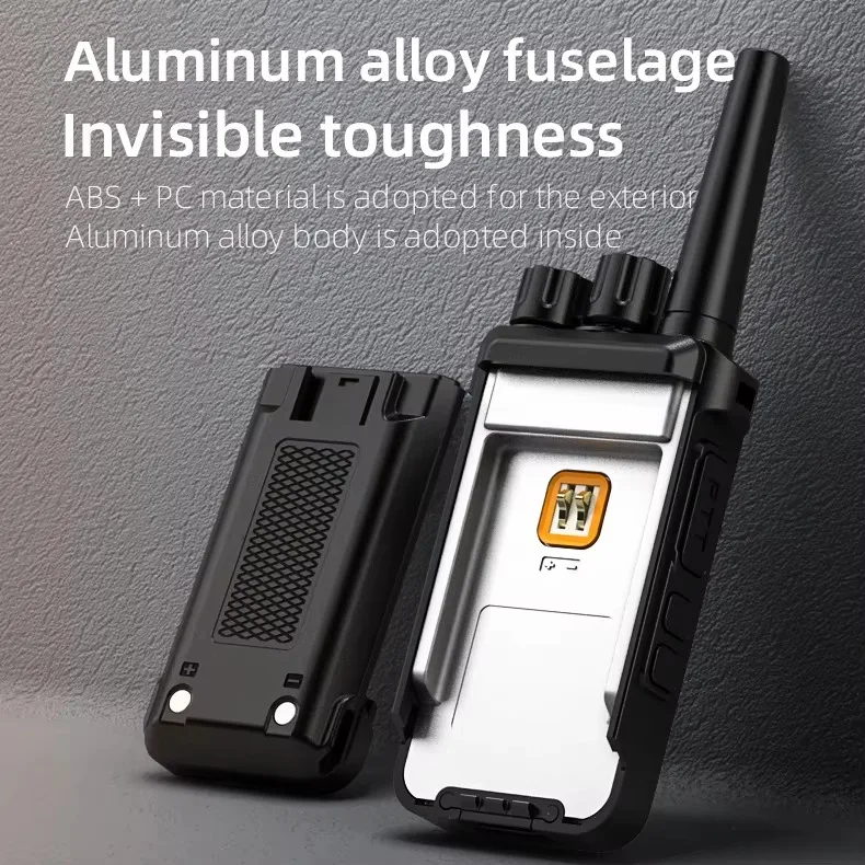 Mini Portable Walkie Talkie 2pcs UHF Radio Wireless Intercom VOX Function PMR446 Walkie Talkie Two Way Radio Station KSUN X26