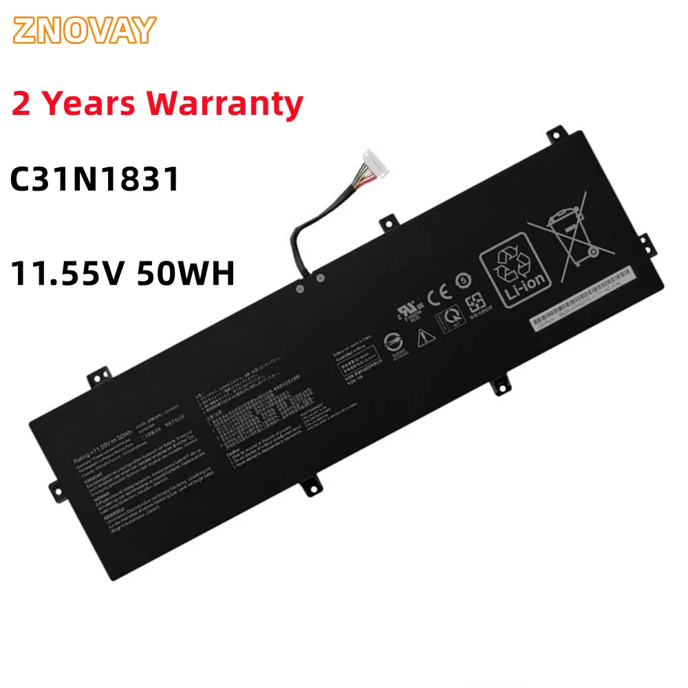 

ZNOVAY 11.55V 50WH C31N1831 0B200-03330200 Laptop Battery for ASUS P3540FA P3548FA P574FA PE574FA PX574F Series Notebook