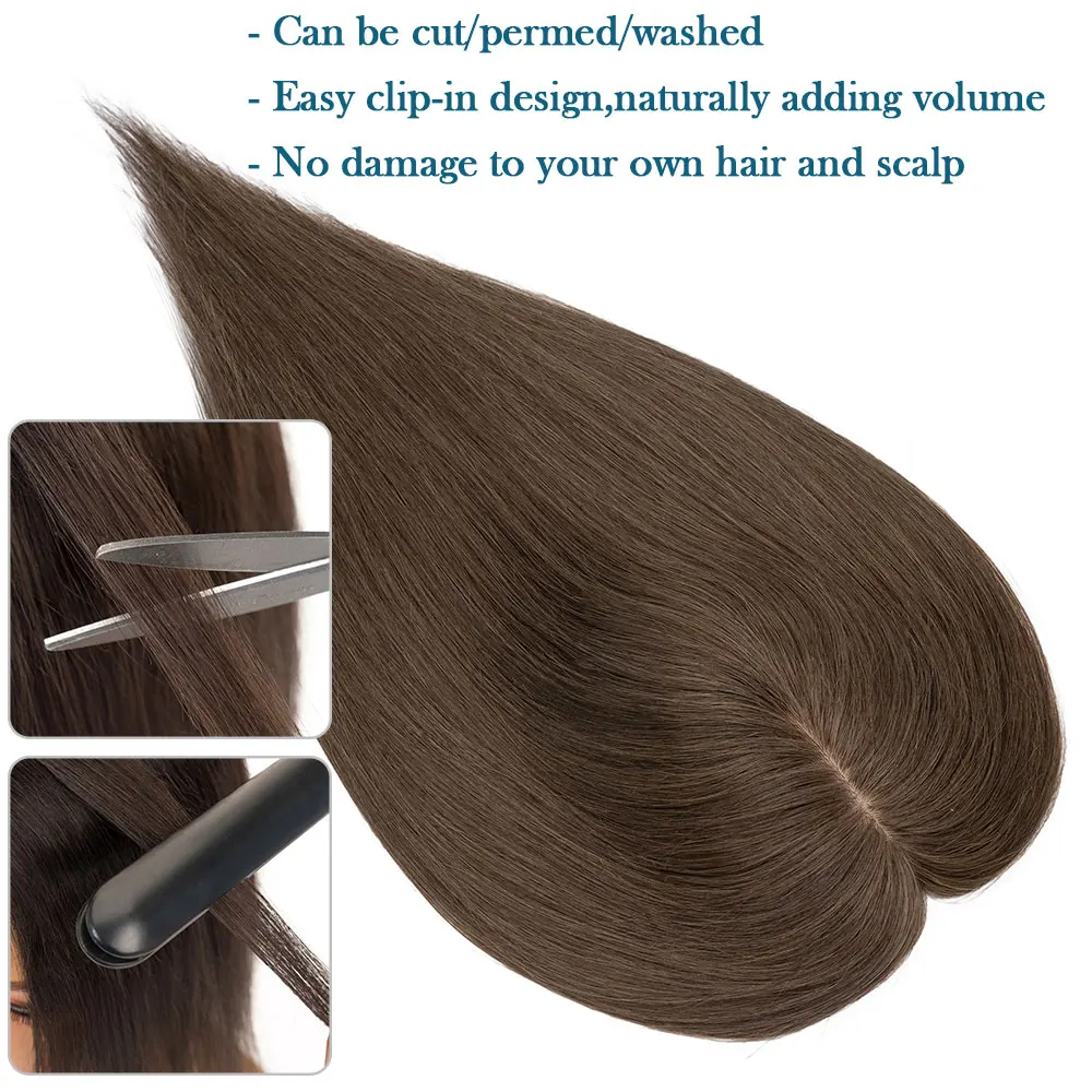 خيارات غنية 9x12 سنتيمتر الشعر القبعات العالية للنساء شعر بشري حقيقي لا الانفجارات ملحقات علوية قطع لتخفيف الشعر ترقية قاعدة الحرير