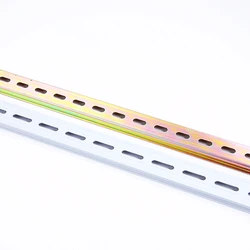 DIN Rail Universal Type 35mm Slotted Long 10cm 20cm 30cm Thickness 1mm for C45 Circuit Breaker Terminal Blocks & AC Contactor