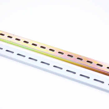 DIN 레일 범용 타입 C45 회로 차단기 터미널 블록 및 AC 접촉기, 슬롯 길이 35mm, 10cm, 20cm, 30cm 두께 1mm