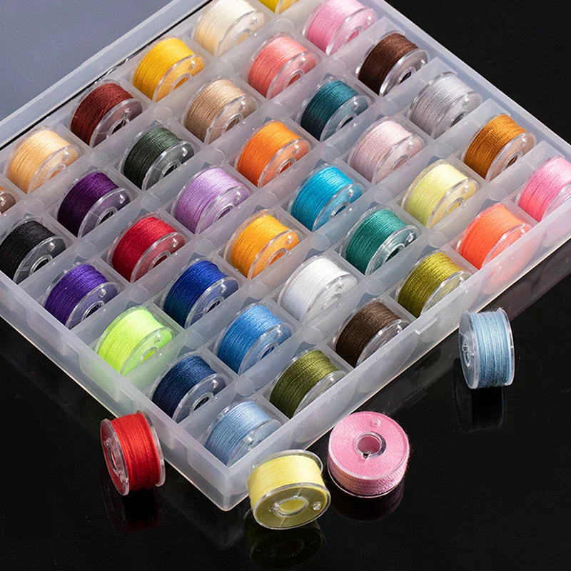Sewing Bobbins Box Set Sewing Machine Bobbin Multicolor Thread Spool Stitch Machine Spools Sewing Accessories