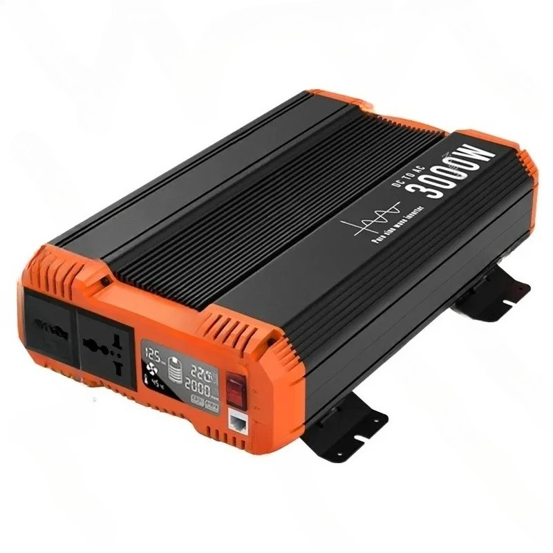 FCHAO Чистая синусоида Инвертор 12 В 24 В 48 В до 220 В 230 В ЖК-дисплей Авто аксессуары Преобразователь мощности для дома, кемпинга и автофургона FCHAO Чистая синусоида Инвертор 12 В 24 В 48 В до 220 В 230 В ЖК-дисплей Авто аксессуары Преобразователь мощности для дома, кемпинга и автофургона