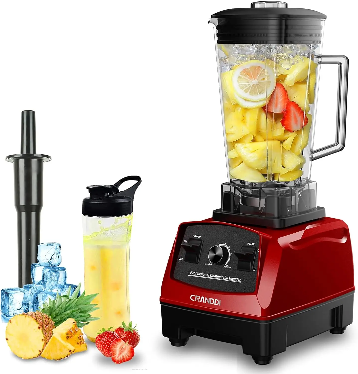 

Professional 1500 Watt Commercial Blenders for Kitchen with 70oz BPA-Free Pitcher and Self-Cleaning, Build-in Pulse