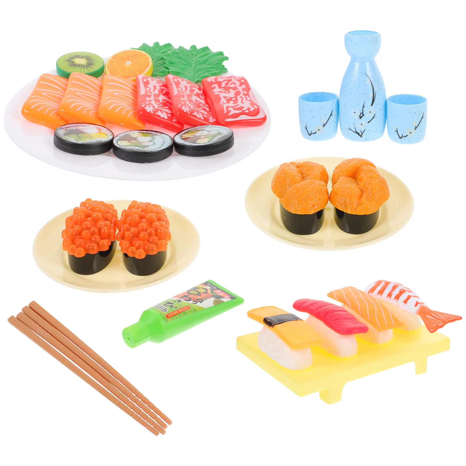 

Simulation Sushi Toy Kids Pretend Food Toys Model Decor Mini Plastic Prop Decorative Simulated Child Miniature