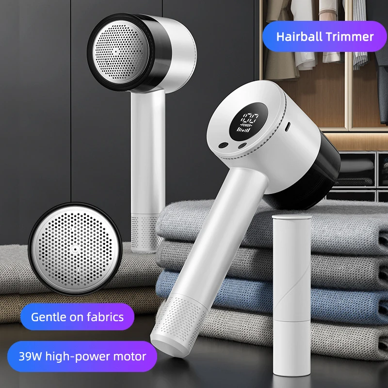 Professional 2000mAh Electric Lint Remover Spool Machine Hairball Trimmer for Clothes Dry Cleaners Shaving Ball 39W