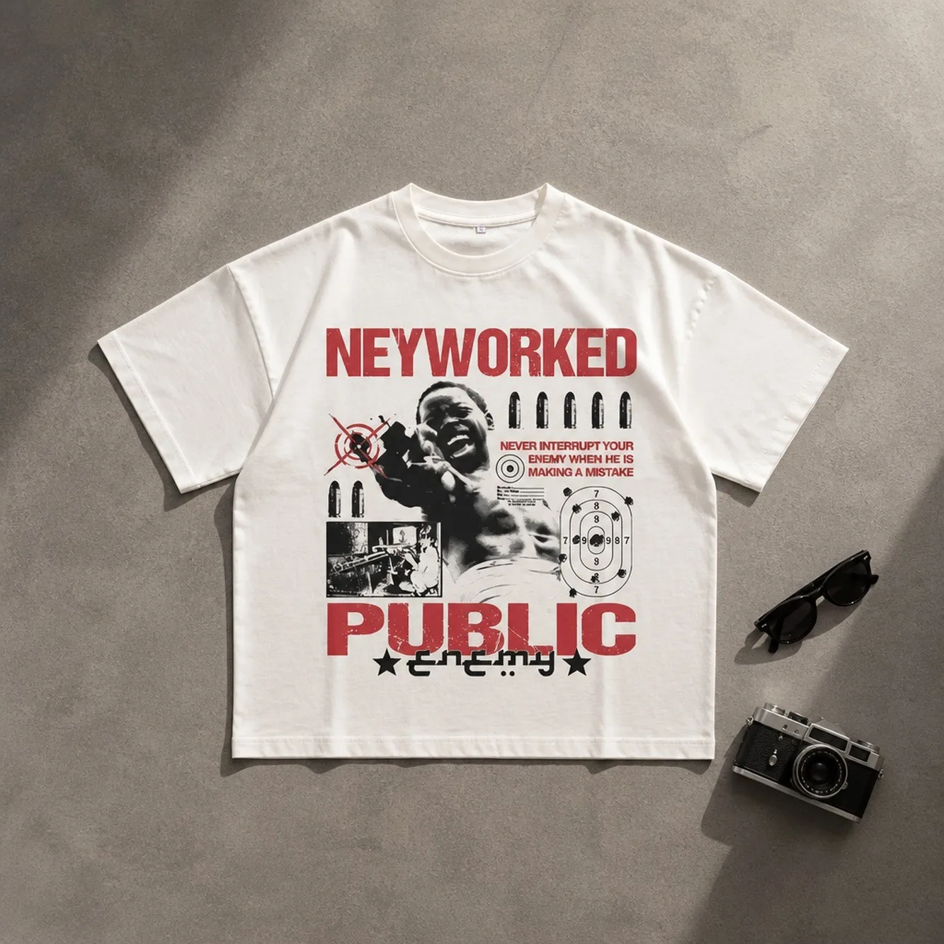 Men's New Fashion Hip Hop Print T-Shirt
