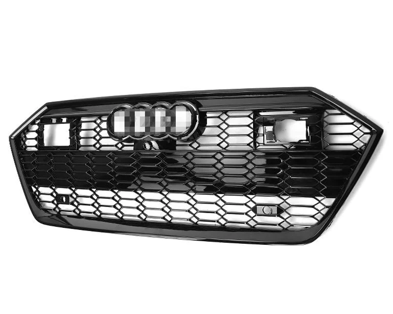 جودة عالية A7 C8 ABS مركز شواء RS7 نمط لـ Aud A7 S7 Honeycomb Gril |   C8 2019+ مع ACC