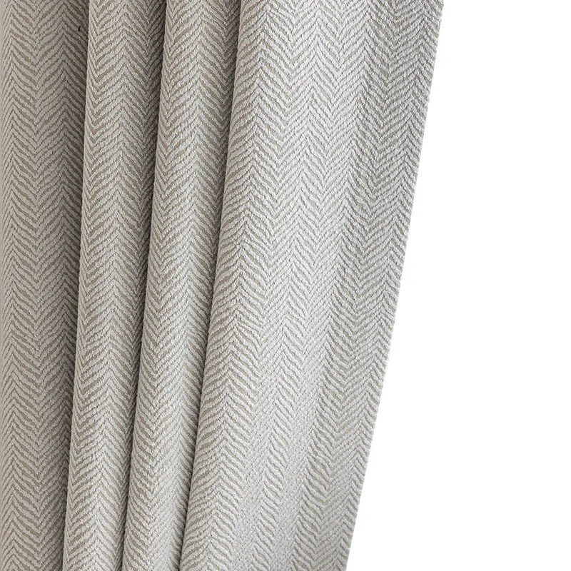 (2) Customized New Style Light Luxury Chenille Curtains Nordic Living Room Bedroom Blackout