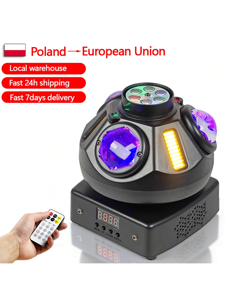 50w Disco Party Patroon Laser Strobe Beam 4-in-1 Stage Party Light DMX Podiumlicht voor Bar, DJ, Verjaardagsfeestje, Kerstmis - afbeelding 2