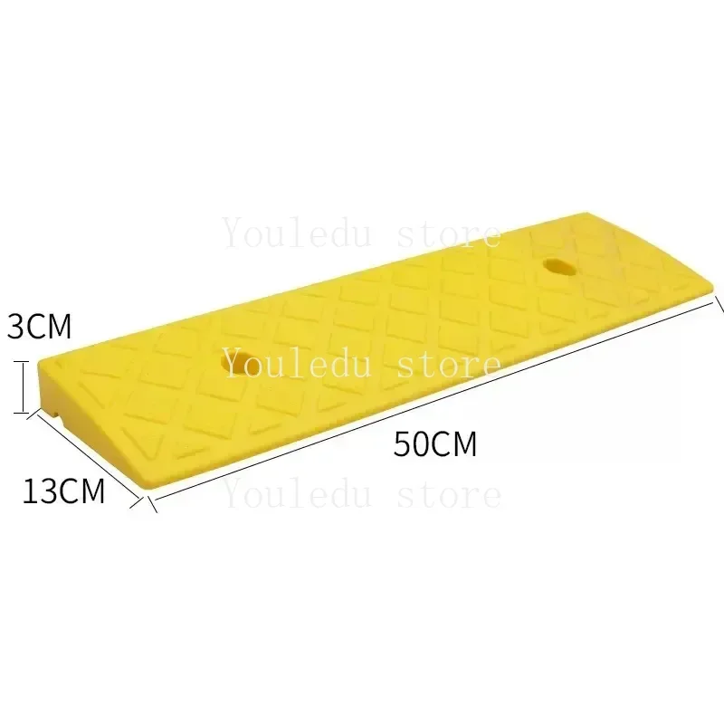 50*13*3cm Plastic PVC Road Slope Ramp Pad Portable Car Step Uphill Triangle Mat Curb Rubber