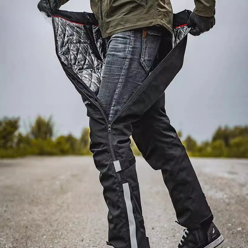 Motorcycle Riding Electric Heating Quick Release Pants Windproof and Warm MotoTrous Winter Detachable CE Protective Equipment