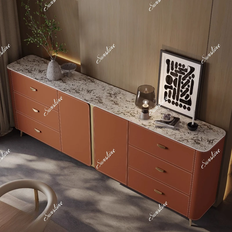 

Light luxury, dining side cabinets, simple furniture, home fashion rock slab entrance